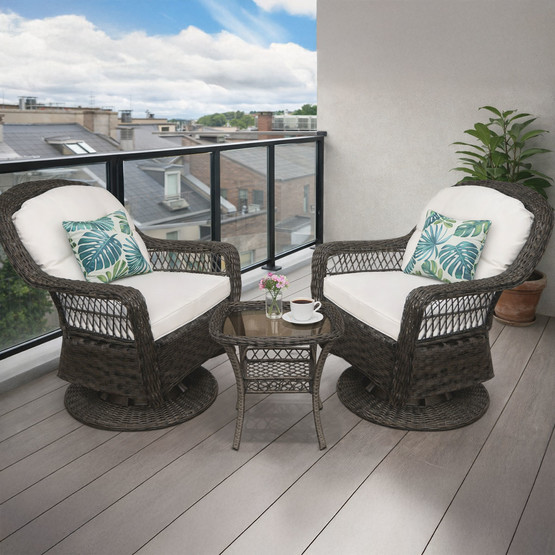 Sunfun Savannah Rattan Sallanan Koltuk Seti  