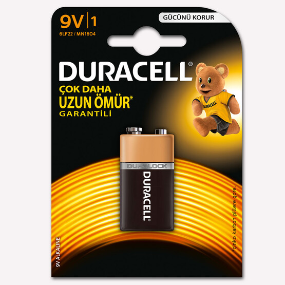 Duracell 9 Volt Pil 9 Volt Pil Tekli 