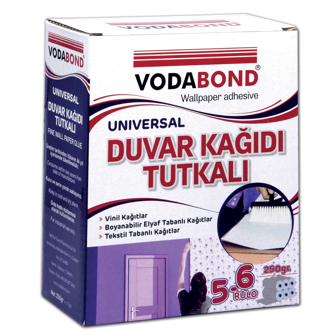    Vodabond Universal Duvar Kağıdı Tutukalı 250 GR   
 