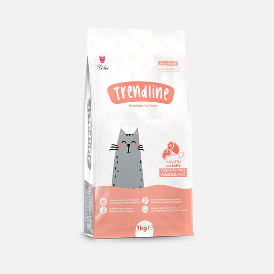 Trendline Kuzu Etli Yetişkin Kuru Kedi Maması 1 Kg 
