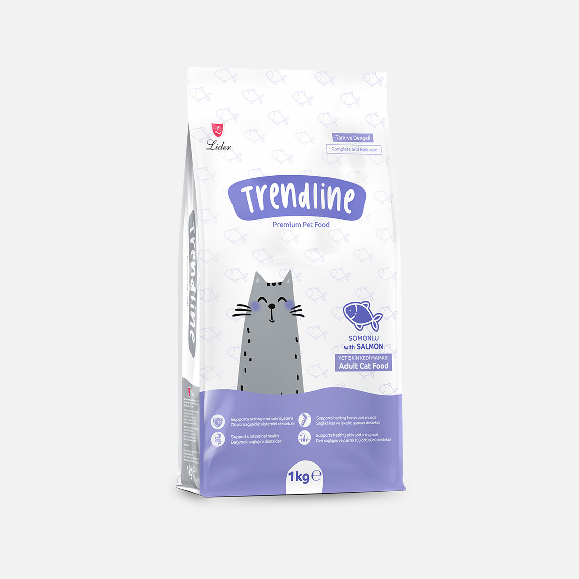    Trendline Somonlu Yetişkin Kuru Kedi Maması 1 Kg  