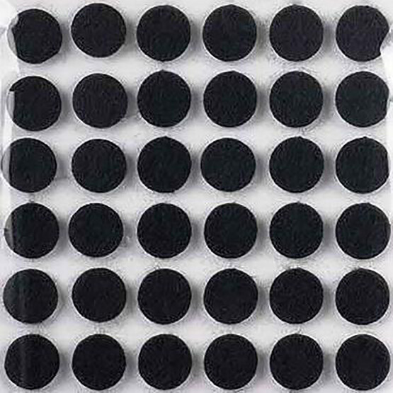 Adilon 36'lı Yapışkanlı Keçe Siyah 15mm 