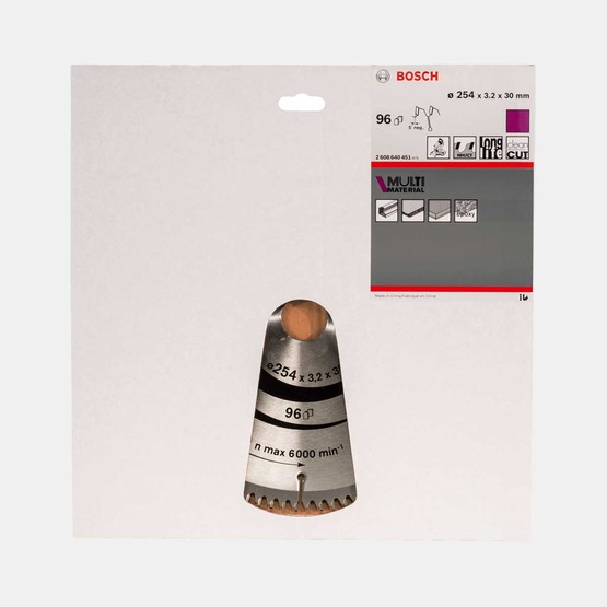 Bosch Daire Testere Bıçağı  Çok Amaçlı 254x30 mm  96 Diş
