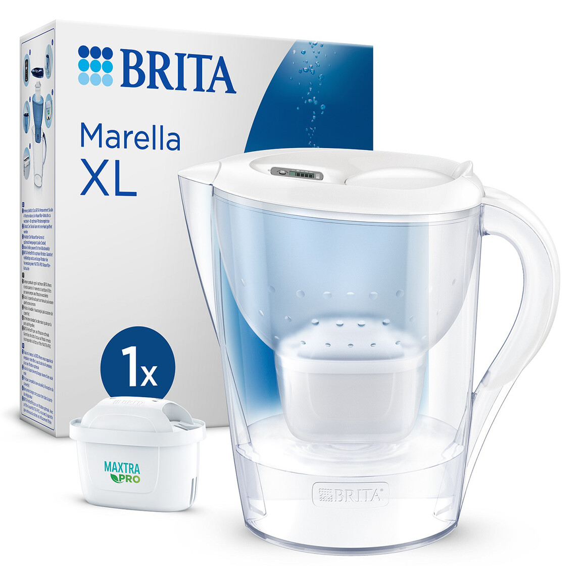    BRITA Marella XL Filtreli Su Arıtma Sürahisi - Beyaz  