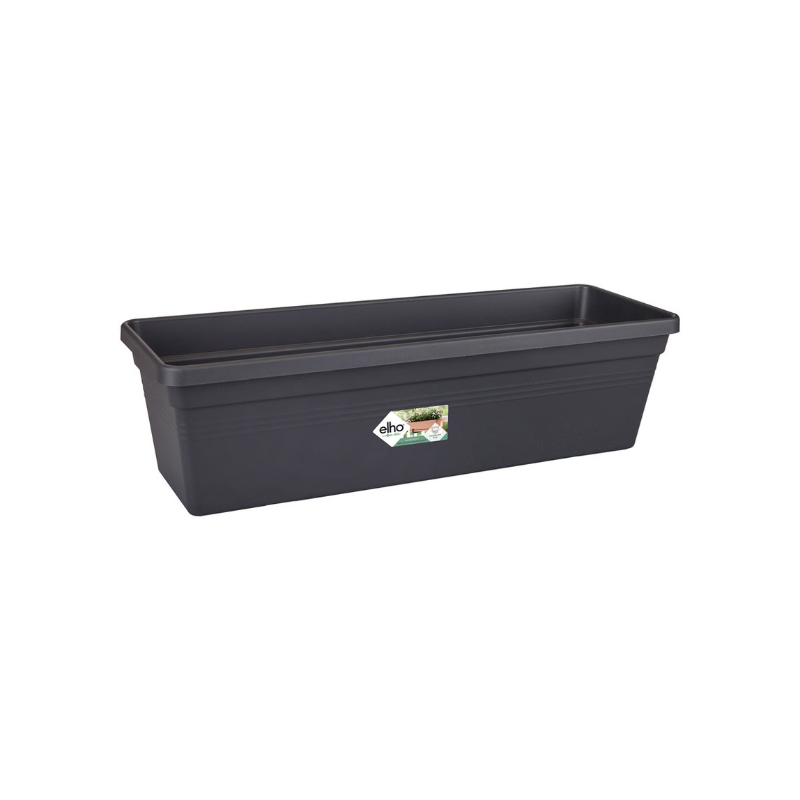    Elho Green Basics Balkon Saksısı Siyah 50 cm  