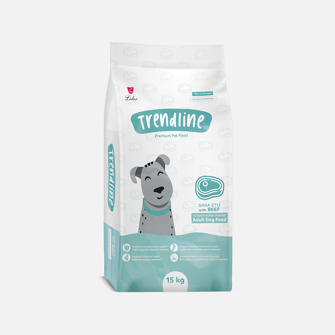    Trendline Biftekli Yetişkin Köpek Maması 15 Kg  