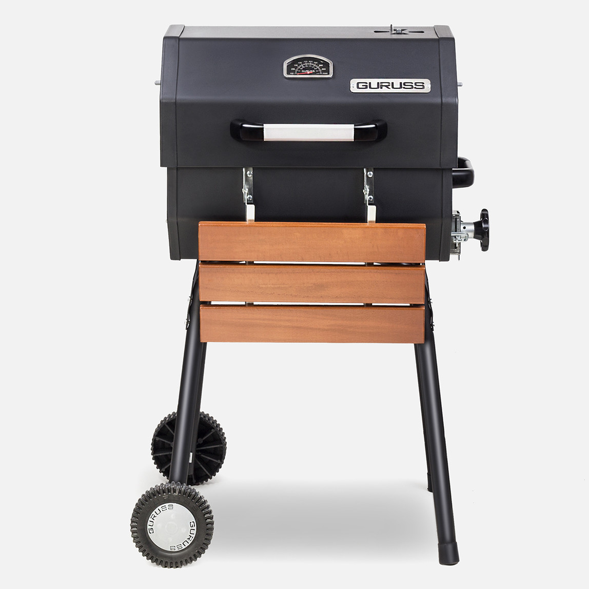    Guruss CG-050 Kömürlü Barbekü Mangal Siyah + Önlük + Kılıf 50x40 cm 