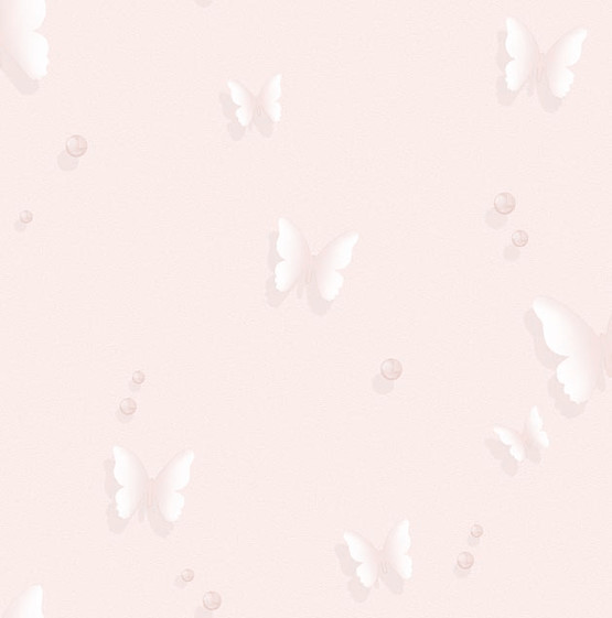 Golden Kelebek 52 cm x 10 m Pembe Çocuk Odası Duvar Kağıdı