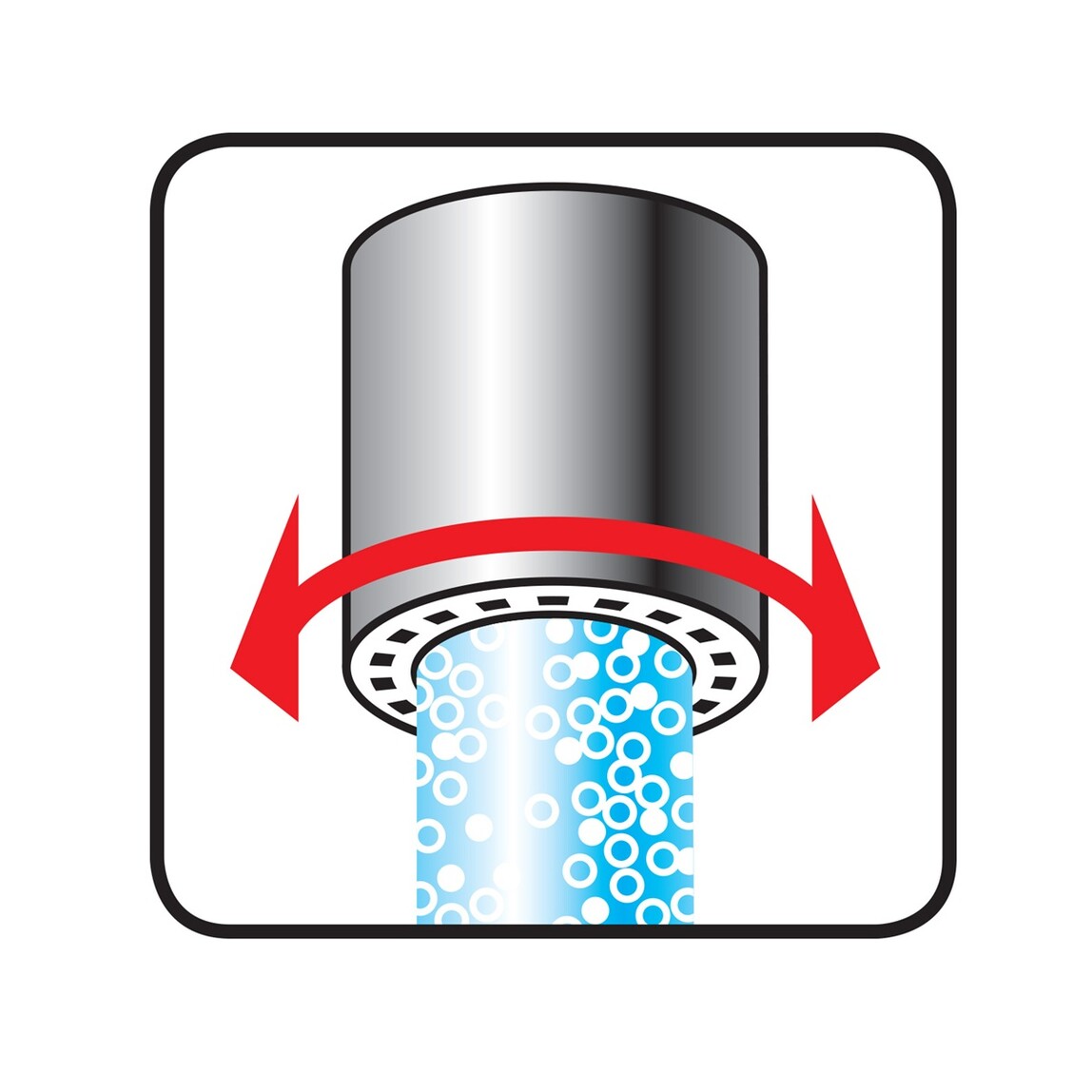    Neoperl Küresel Mafsallı Ayar Düğmeli Aeratör Varıoduo  