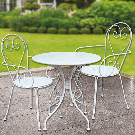 Sunfun Steel Metal Bahçe Sandalyesi Beyaz  