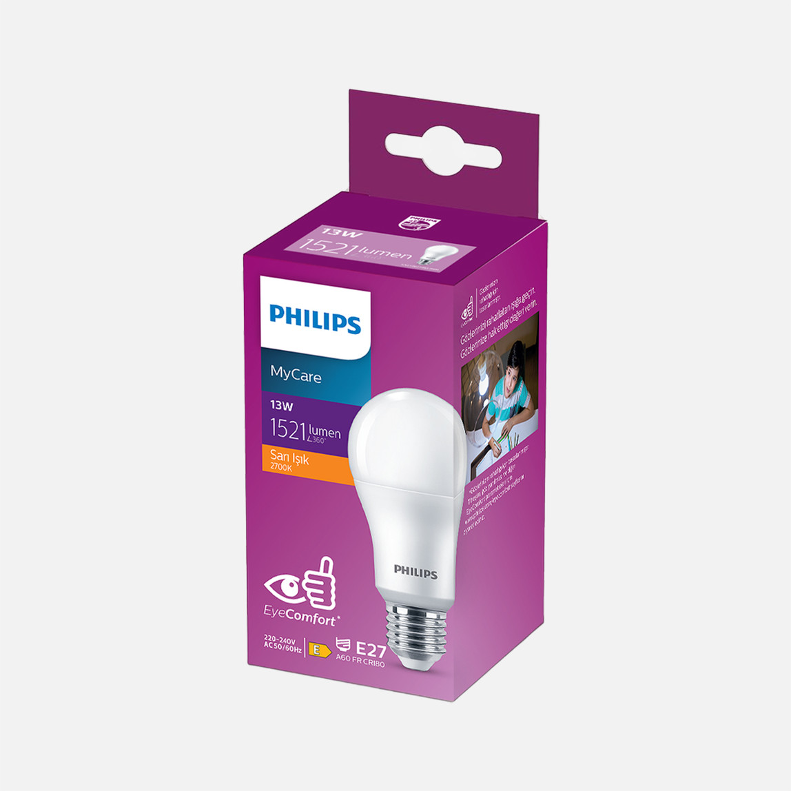    Philips Led 13W-100W E27 Sarı Işık 