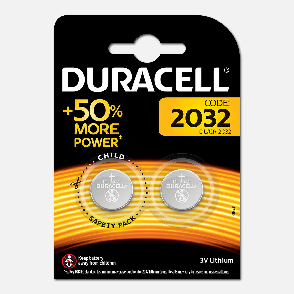    Duracell CR2032 2'li Paket Düğme Pil 