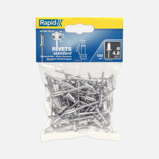 Rapid Perçin 4,8X10 mm Alu Poşet 100 Adet  
