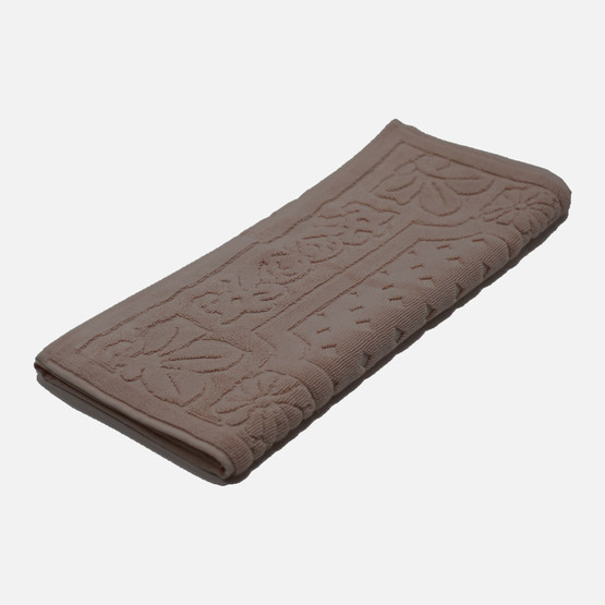 Premier Home Jakarlı Ayak Havlusu Pudra 50x80cm 