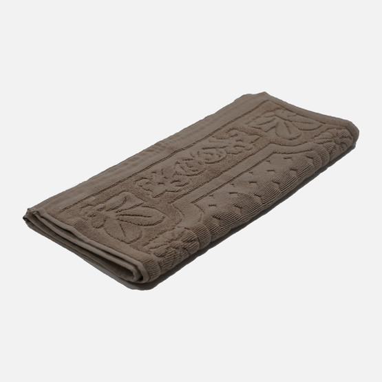 Jakarlı Ayak Havlusu Vizon 50x80cm 