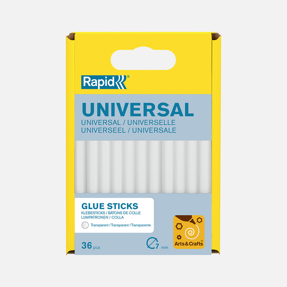    Rapid Silikon Çubuk Şeffaf 125 gr D7 mm Universal  