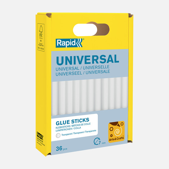 Rapid Silikon Çubuk Şeffaf 125 gr D7 mm Universal 