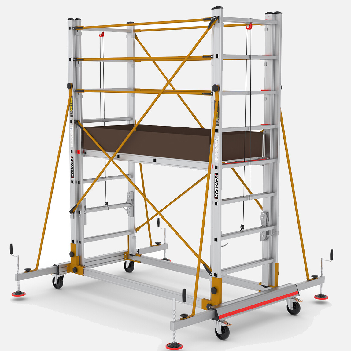    Çağsan Telesafe S004XLN 8 Basamaklı İskele 