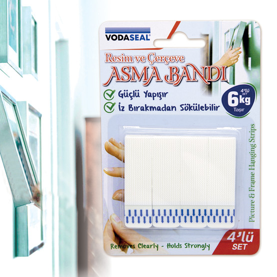 Resim Çerçeve Asma Bandı 4'lü Set
