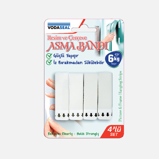 Resim Çerçeve Asma Bandı 4'lü Set