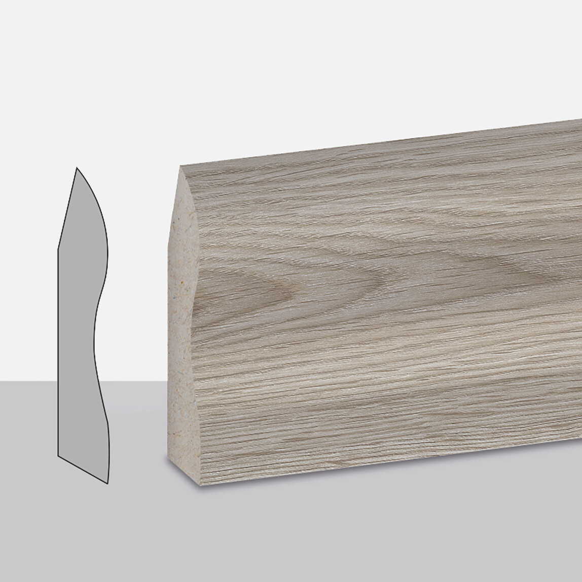    Yıldız Entegre Side Süpürgelik 6 cm 