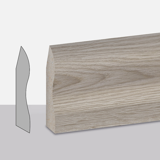 Yıldız Entegre Side Süpürgelik 8 cm
