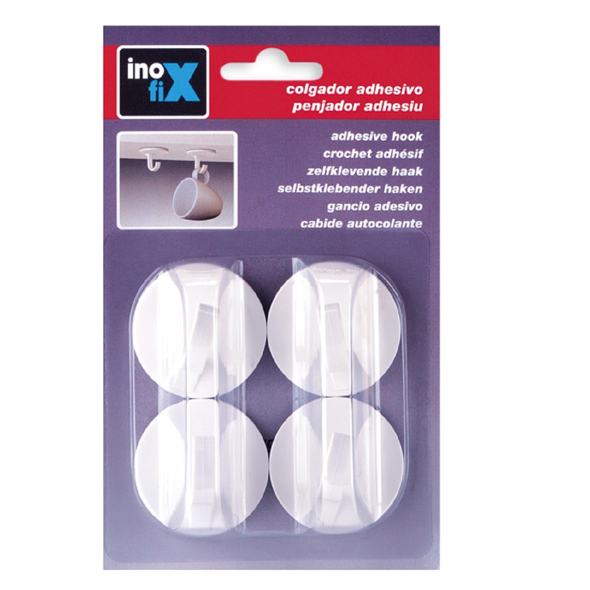    Inofix Yapışkanlı Askı 4 adet   