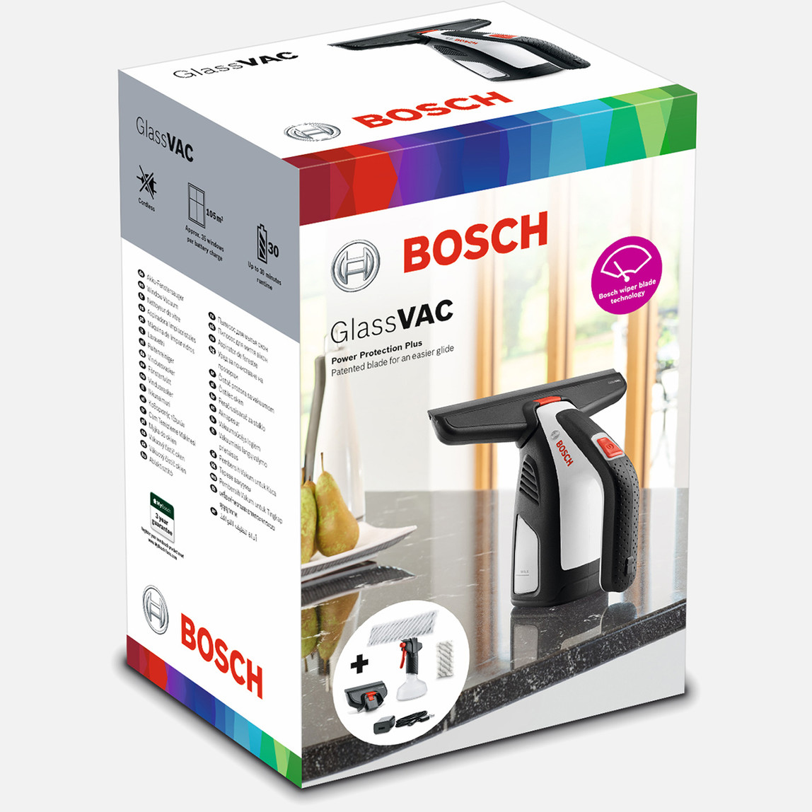   Bosch Glassvac 3,6V Cam ve Yüzey Temizleme Makinesi 