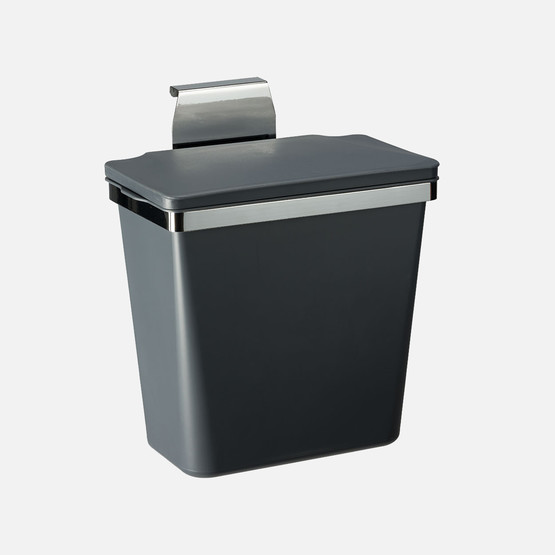 Pelikan Metal Askılı  Plastik Çöp Kovası Antrasit 11L