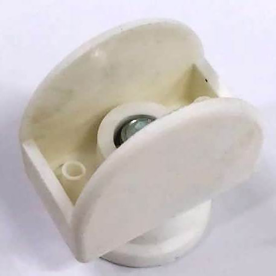 Adilon  Plastik Geçme Ayak Bingolu Beyaz 18mm 