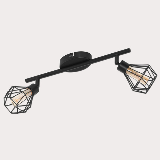 Eglo Zapata 2'li Led Spot Siyah