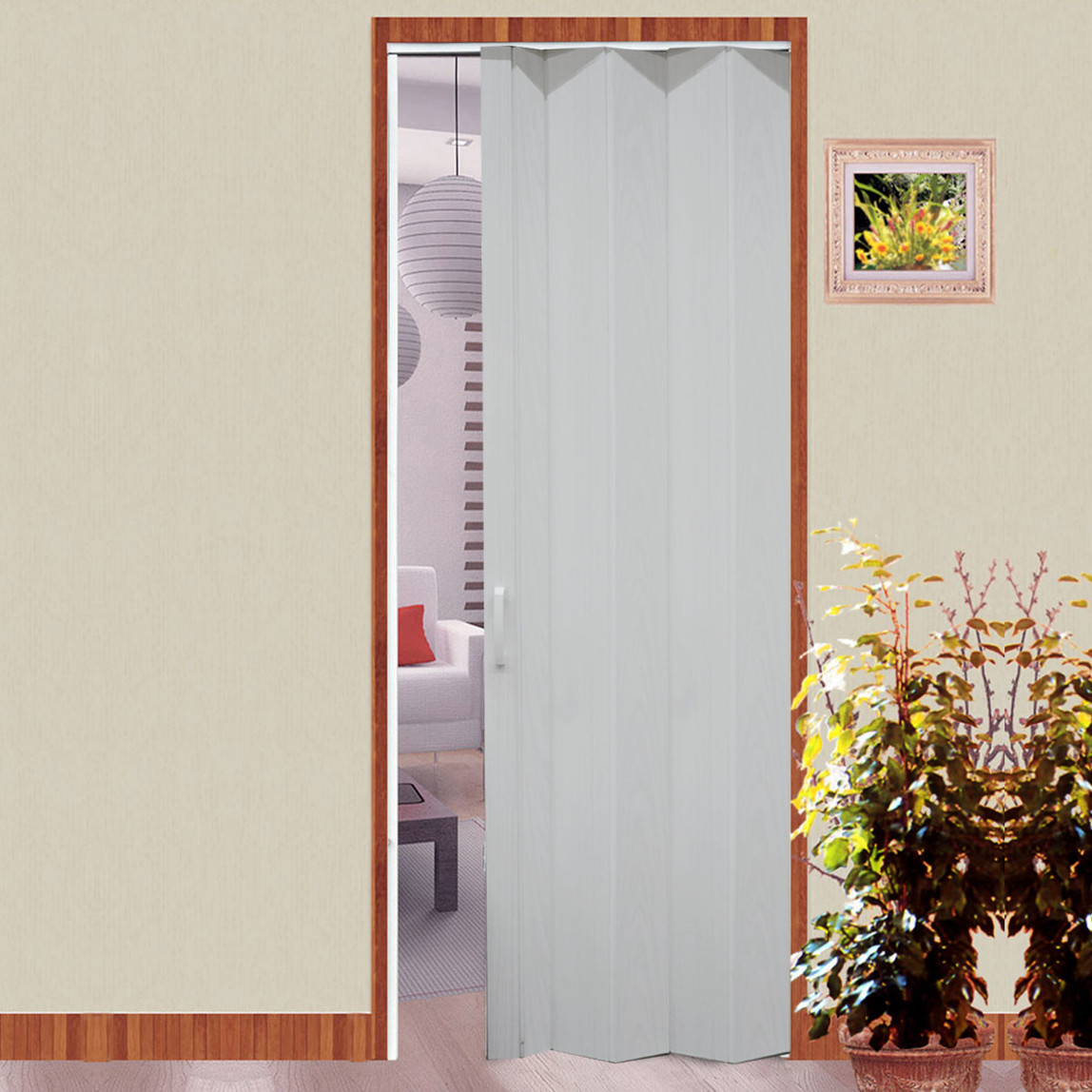    Lorin Katlanır PVC Akordiyon Kapı Beyaz   