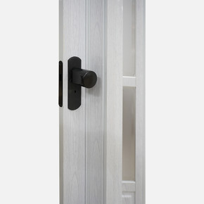 Lorin Katlanır PVC Camlı Akordiyon Kapı Beyaz  
