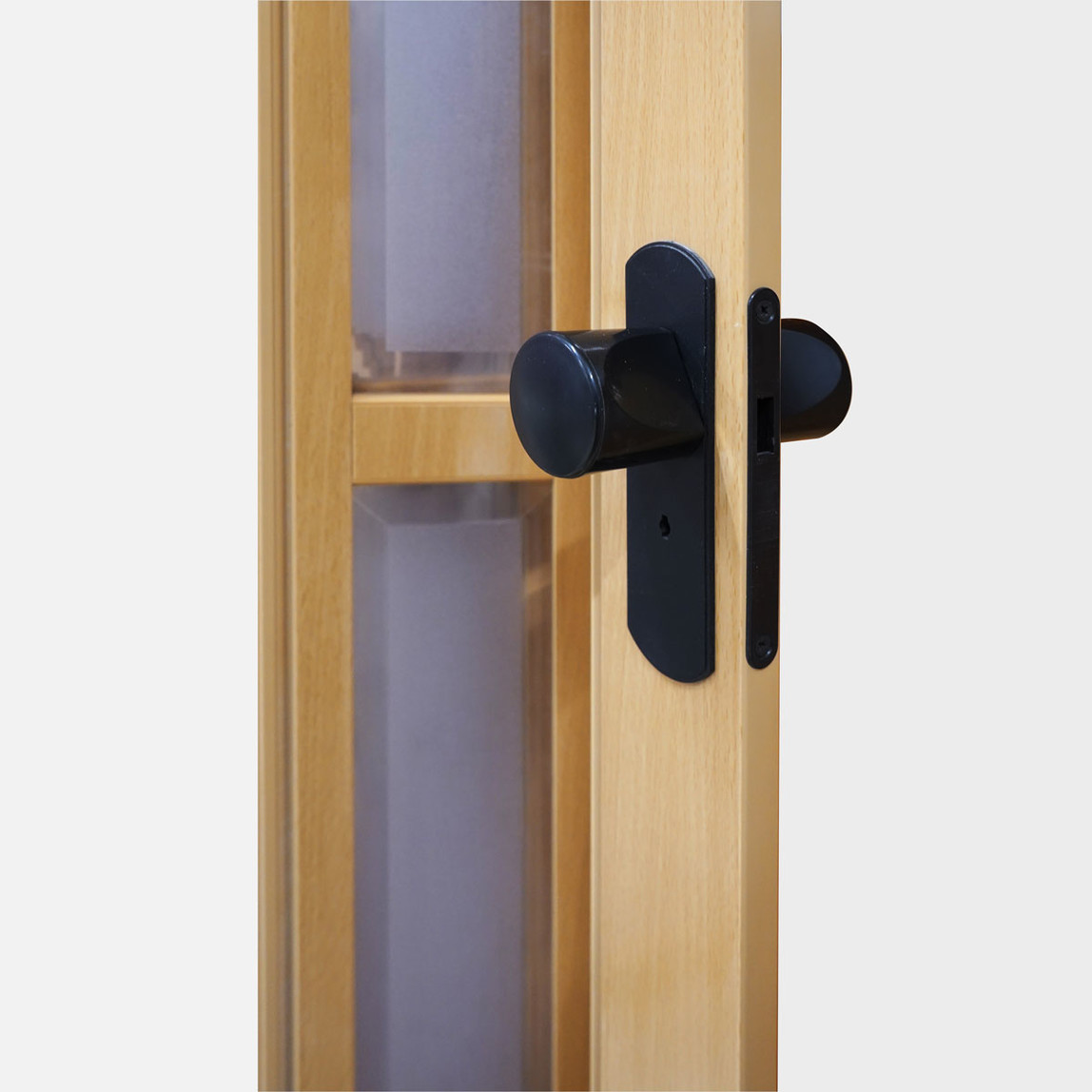    LORIN Camlı Akordiyon Kapı Kayın  