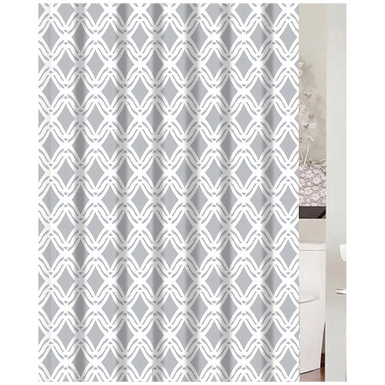 Primanova Matrix Banyo Perdesi Pvc 180x200 cm 