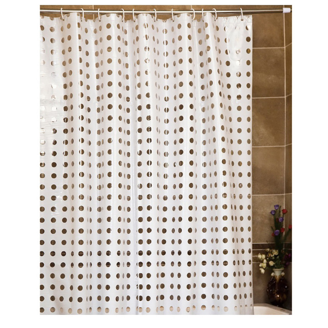    Primanova Gold Point Banyo Perdesi Pvc 180x200 cm 