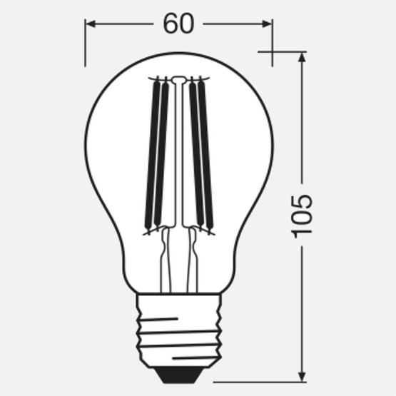 Osram Cla55 7 W Sarı Stick E27 Duy Led Ampul  