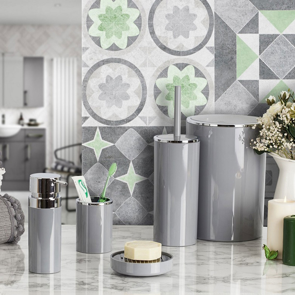    Primanova Lenox 5 Parça Banyo Seti  