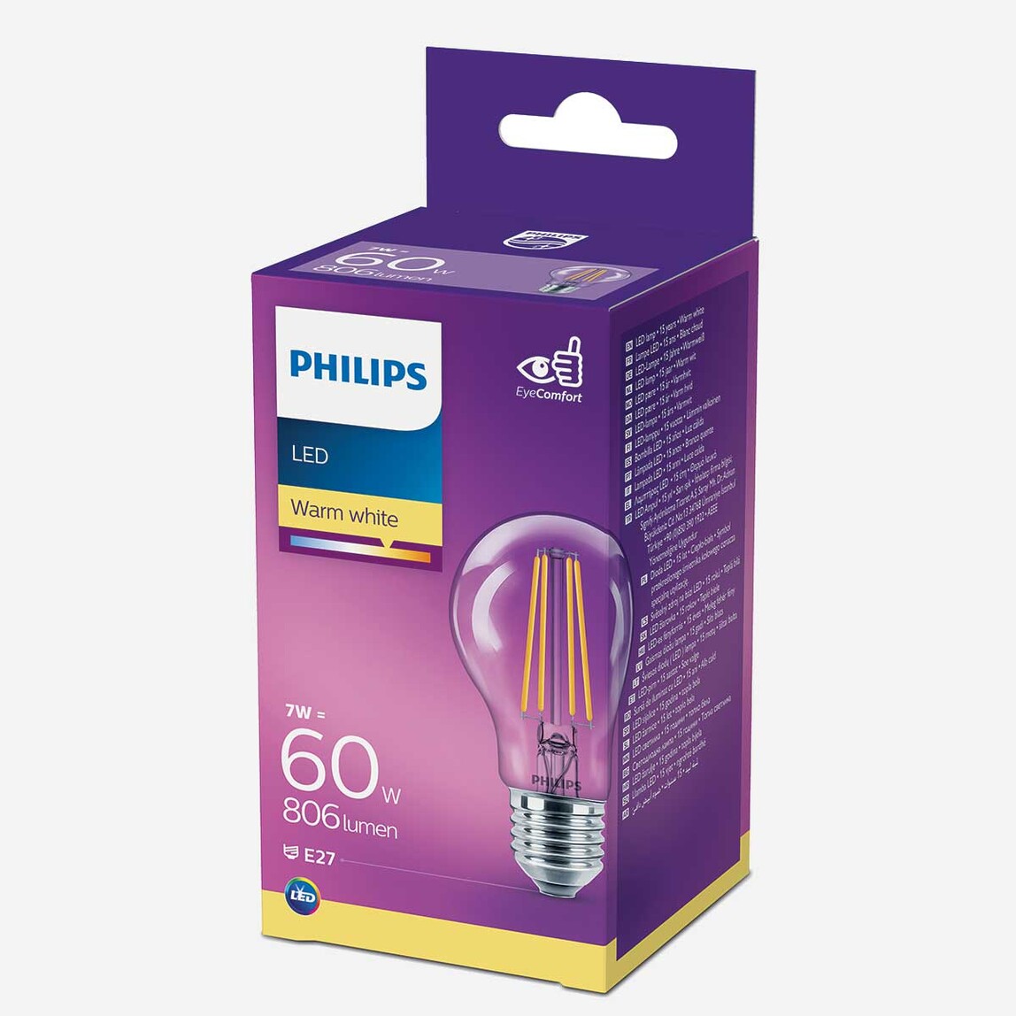    Philips Classic 60 W Beyaz Klasik E27 Duy Led Ampul   