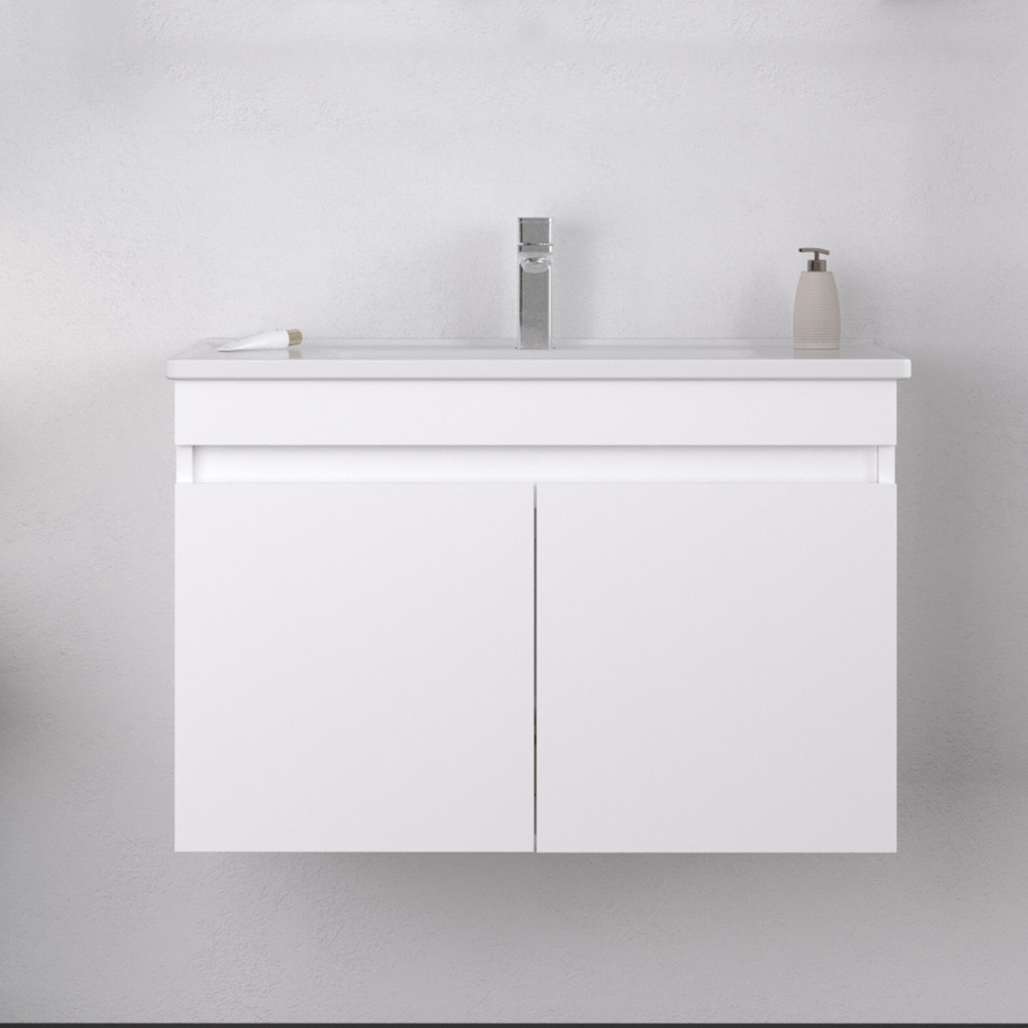    Bonitobagno Capri 80 cm Banyo Dolabı Alt Modül Beyaz 