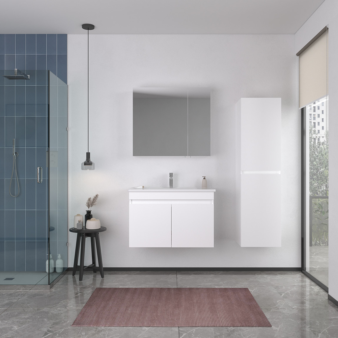    Bonitobagno Capri 80 cm Banyo Dolabı Alt Modül Beyaz 