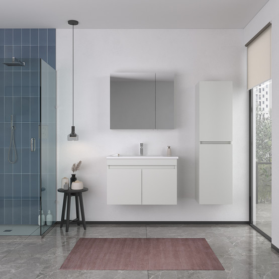 Bonitobagno Capri 80 cm Banyo Dolabı Alt Modül Beyaz