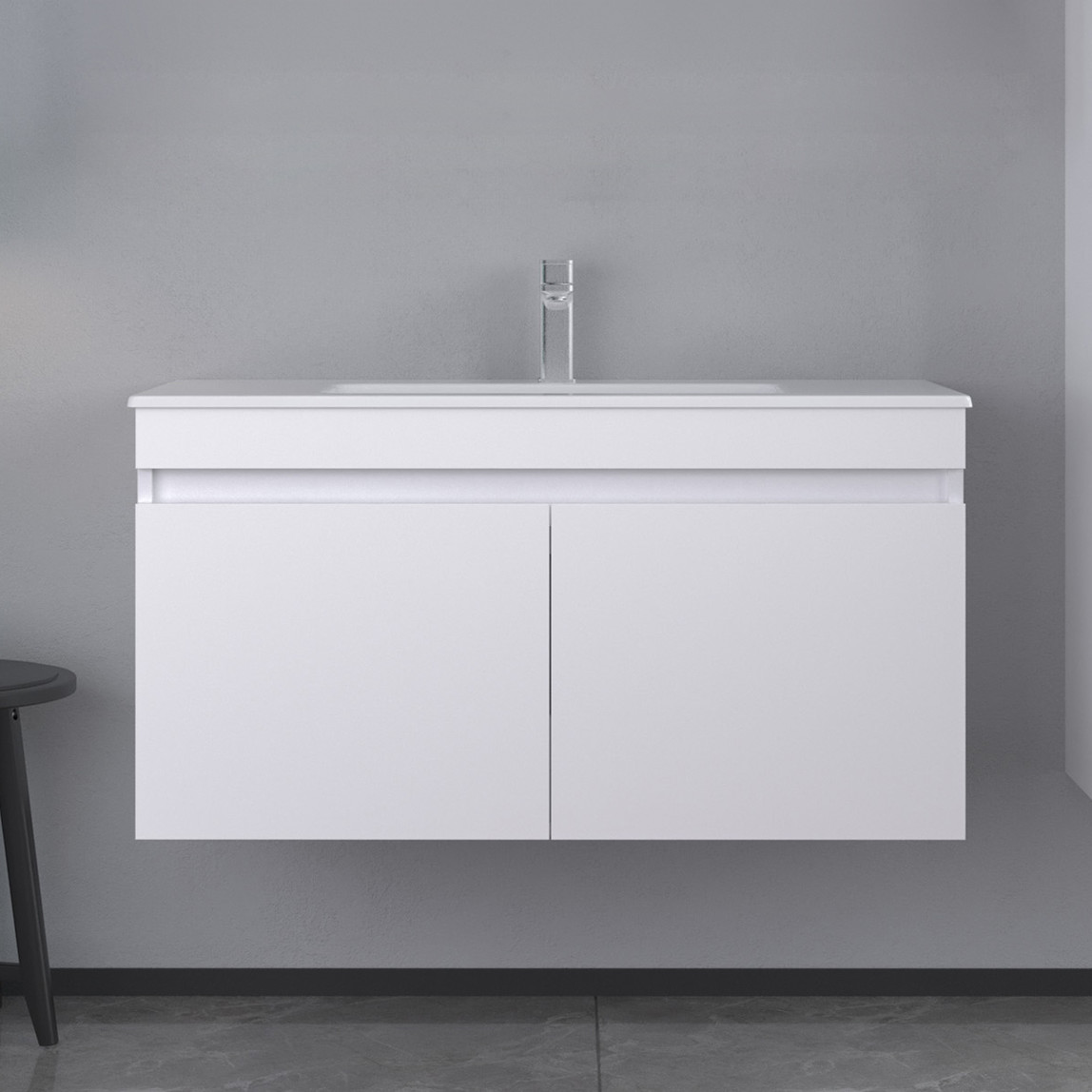    Bonitobagno Capri 100 cm Banyo Dolabı Alt Modül Beyaz 
