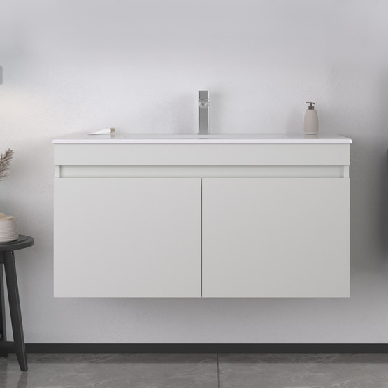 Bonitobagno Capri 100 cm Banyo Dolabı Alt Modül Beyaz