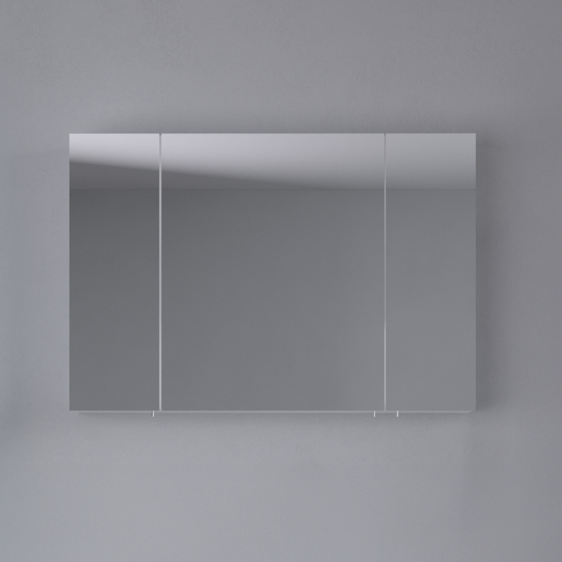    Bonitobagno Capri Aynalı 98 cm Banyo Dolabı Üst Modül Beyaz 
