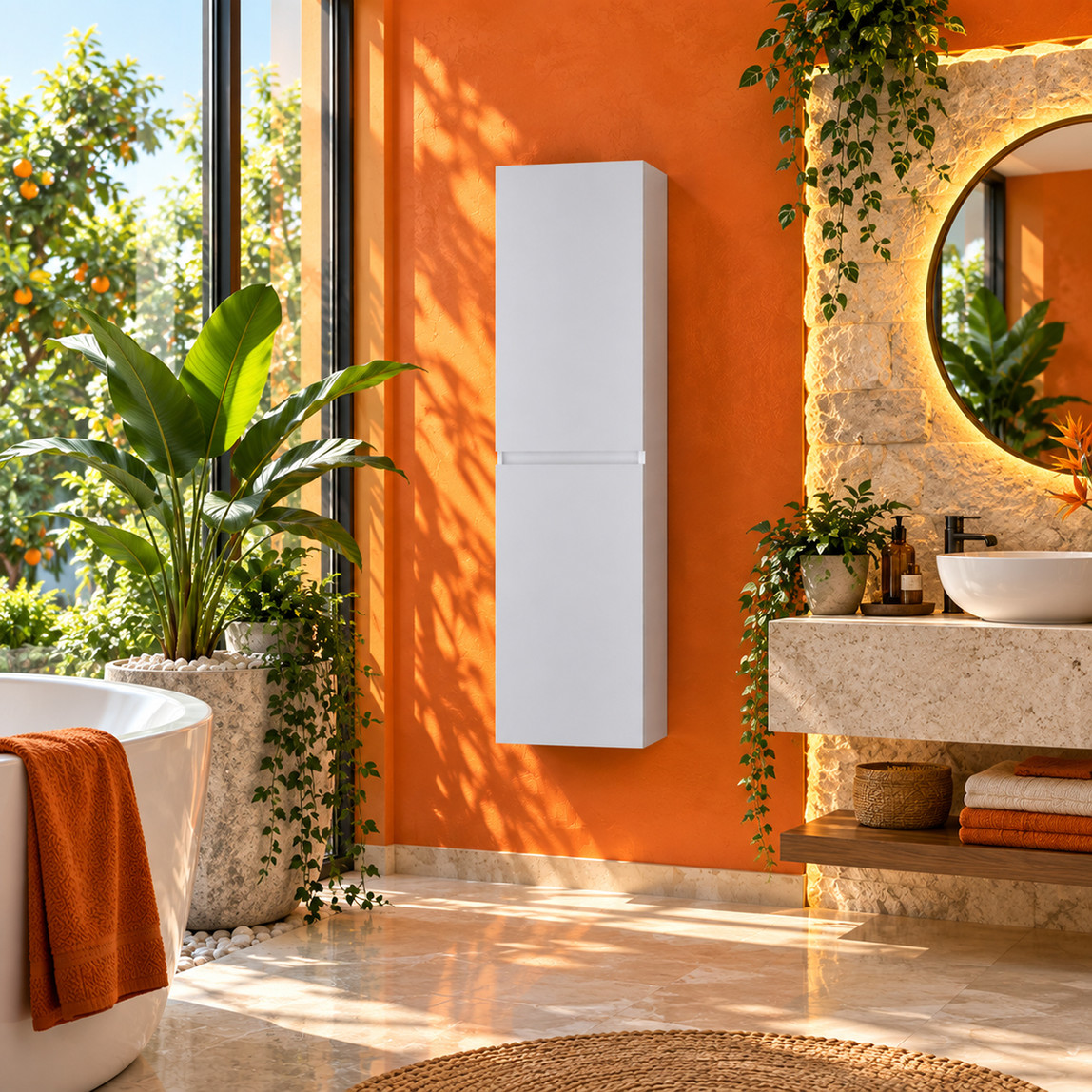    Bonitobagno Capri 40 cm Banyo Boy Dolabı Beyaz 