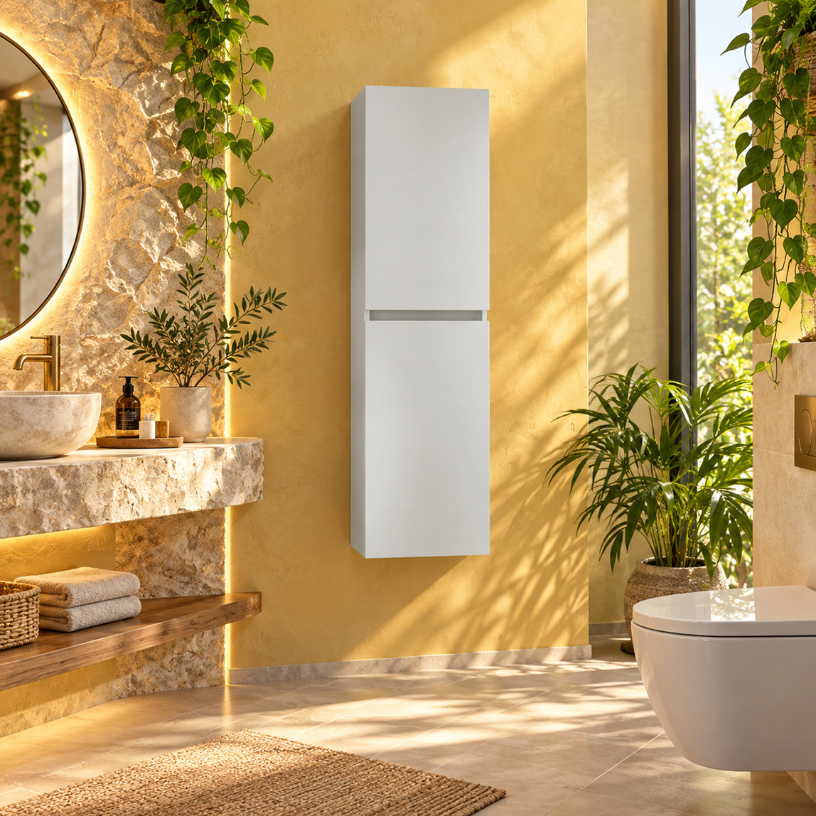    Bonitobagno Capri 40 cm Banyo Boy Dolabı Beyaz 