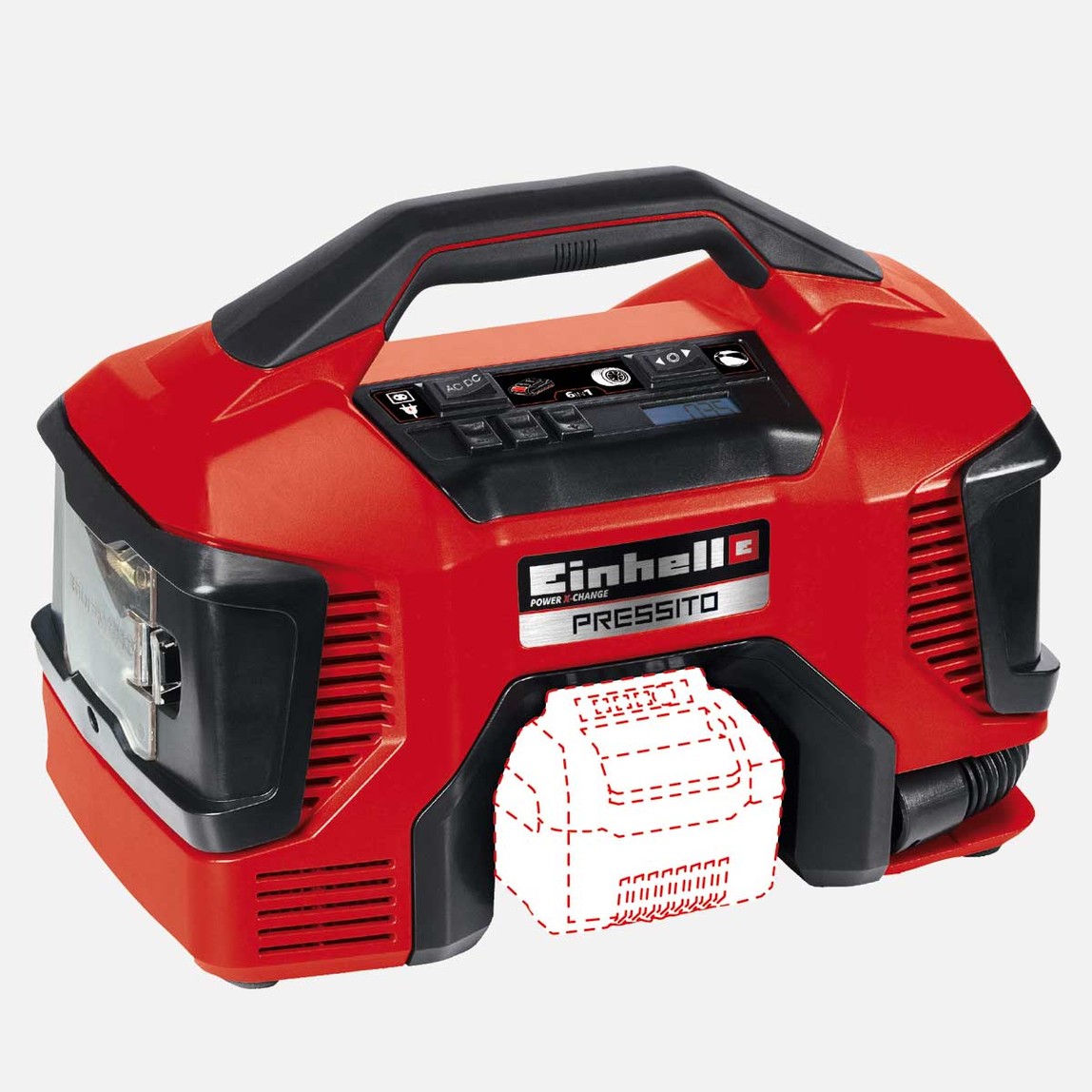    Einhell Pressito Solo Hibrit Kompresör (Akü ve Şarj Cihazı Dahil Değildir.) 