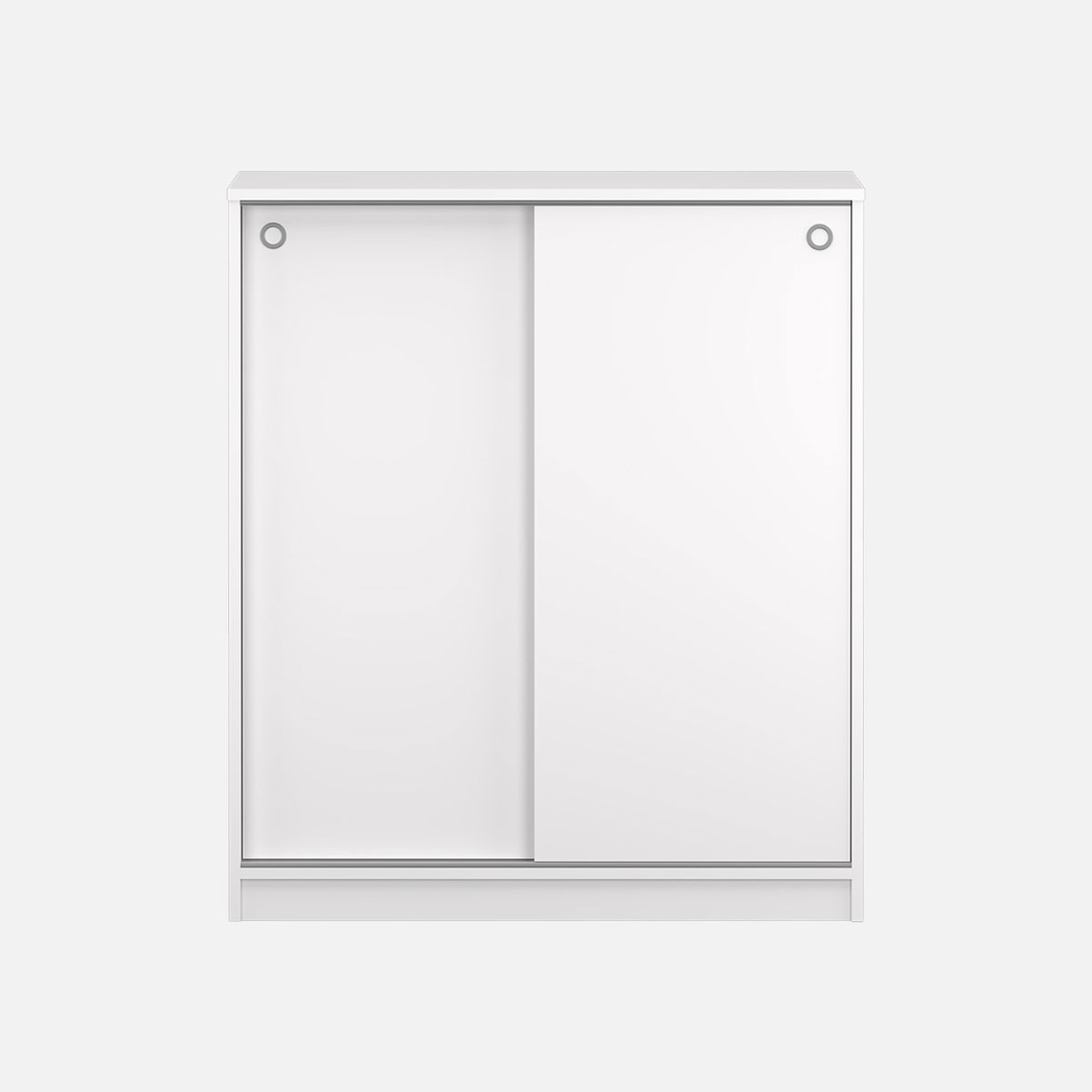    Adore Diamond Sürgülü 5 Raflı Çok Amaçlı Dolap ve Ayakkabılık Beyaz 