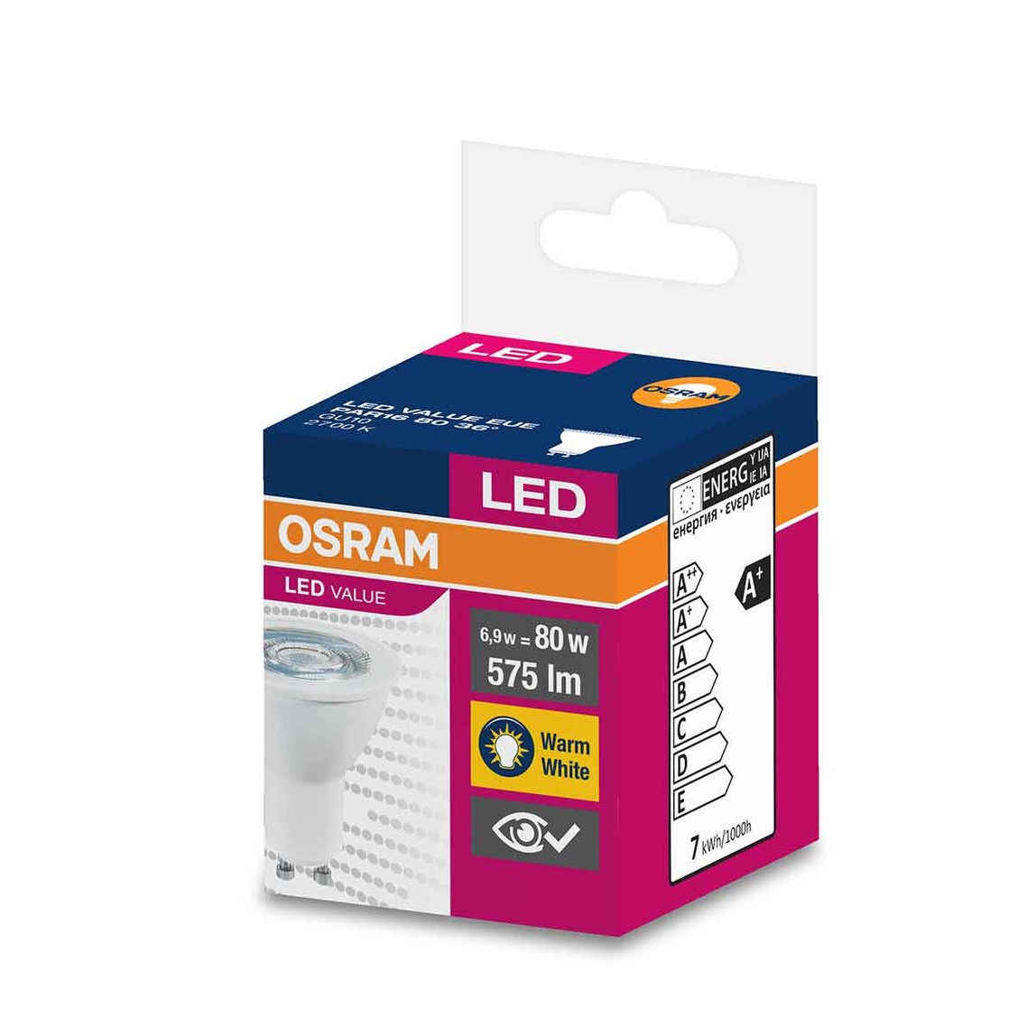    Osram Par16 6.9 W Sarı Spot GU10 Duy Led Ampul   